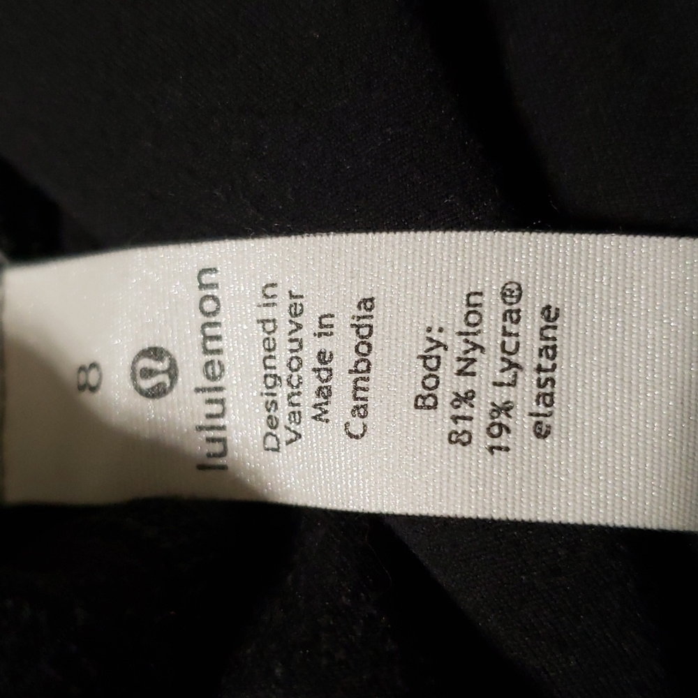 Lululemon Black Z4 Leggings Size 8 - Picture 4 of 9